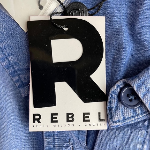 Rebel Wilson X Angels Soft Woven Army Shirt C110 - Picture 7 of 9